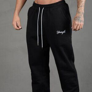 YoungLA *211* For Him Joggers (Black/X-Large)